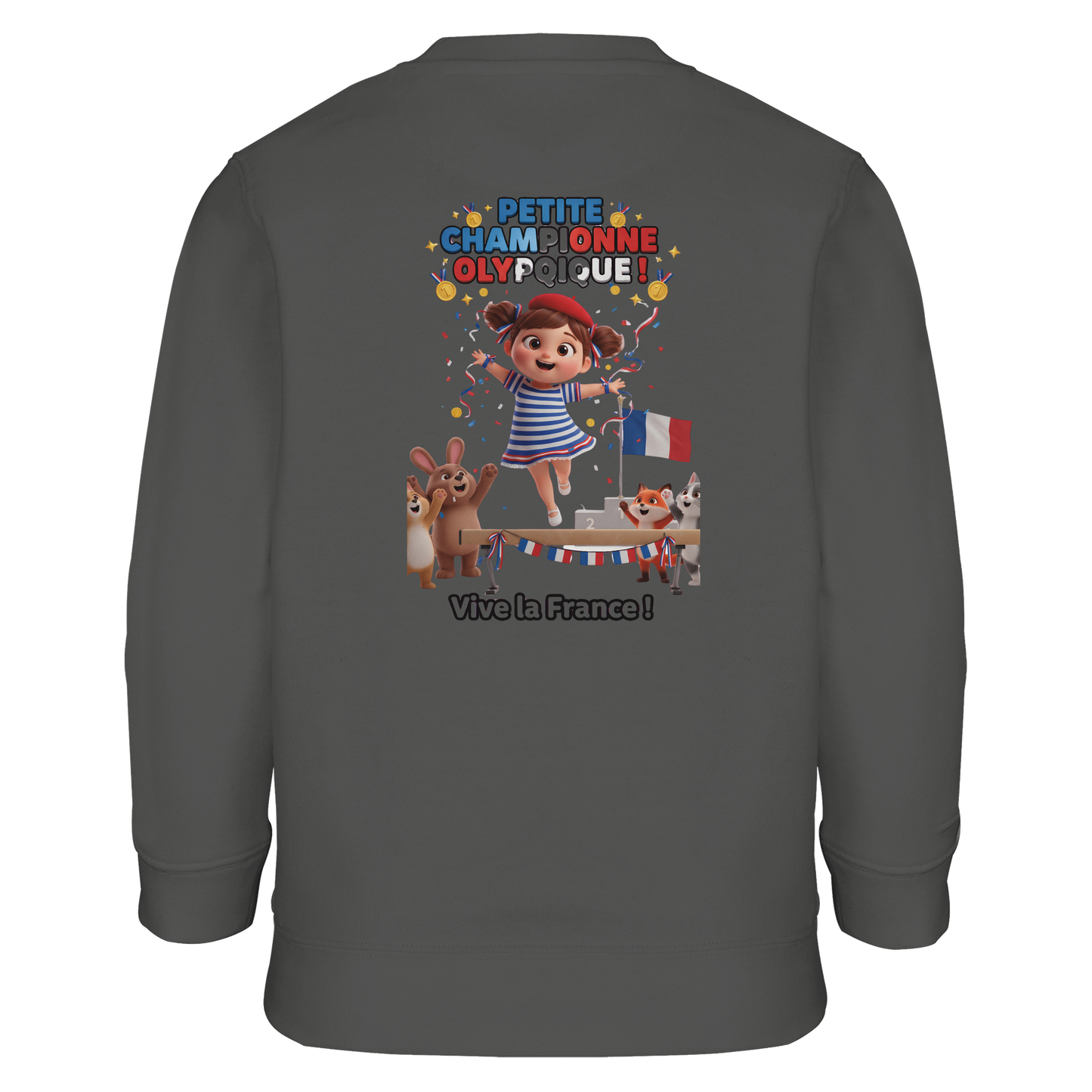 Girl's Little Olympic Champion Recycled Blend Sweatshirt | SOL'S Columbia Kids 04239