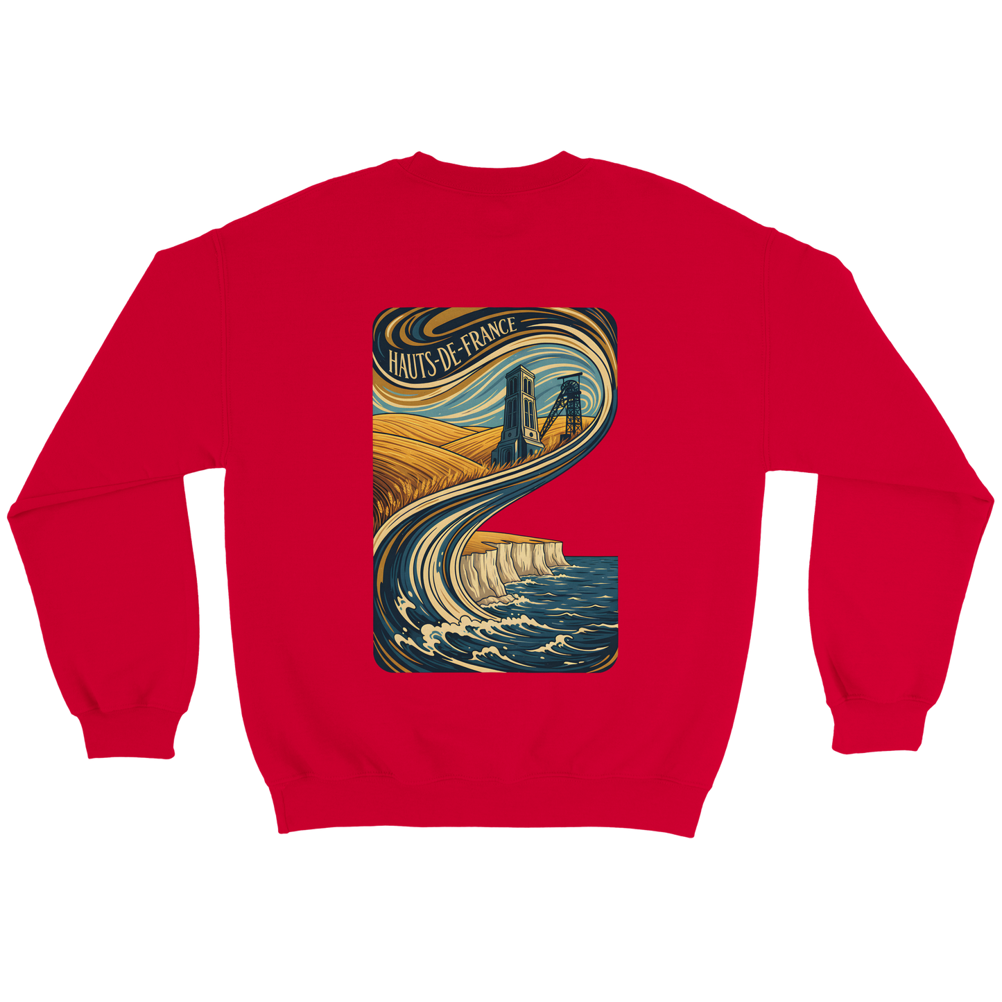 Unisex Nord-Pas-de-Calais classic crewneck sweatshirt | Gildan® 18000