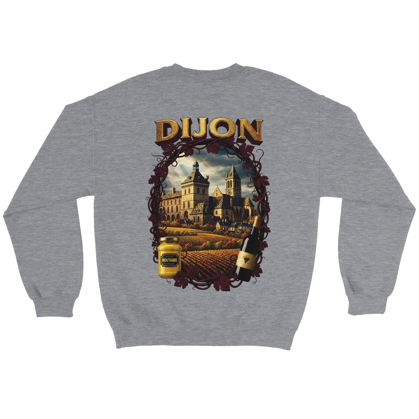 Unisex-Sweatshirt Dijon, Frankreich klassisch Rundhals | Gildan® 18000