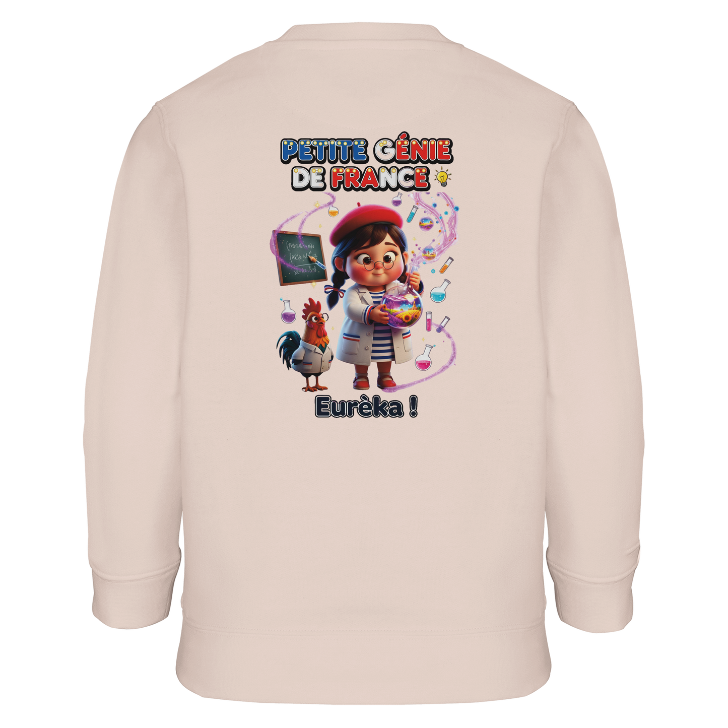 Girl's "Little Genius of France" Recycled Blend Sweatshirt | SOL'S Columbia Kids 04239