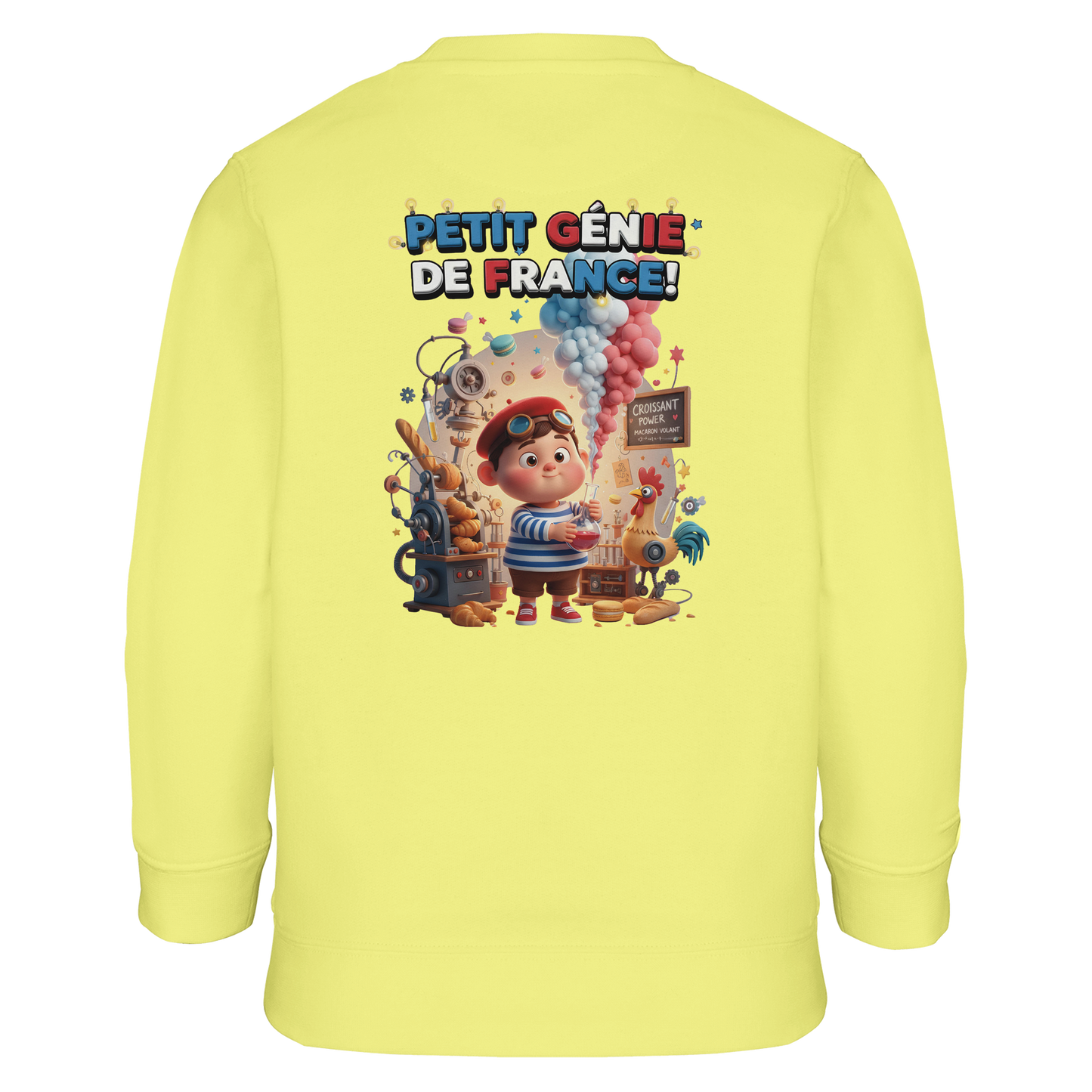 Jungen-Sweatshirt "petit génie Français" aus Recyclingmischung | SOL'S Columbia Kids 04239