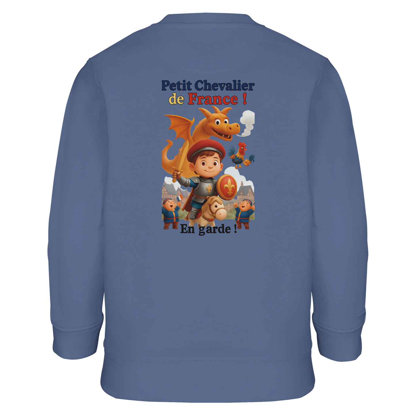 Sweatshirt für Jungen mit kleinem Frankreich-Ritter aus recyceltem Materialmix | SOL'S Columbia Kids 04239