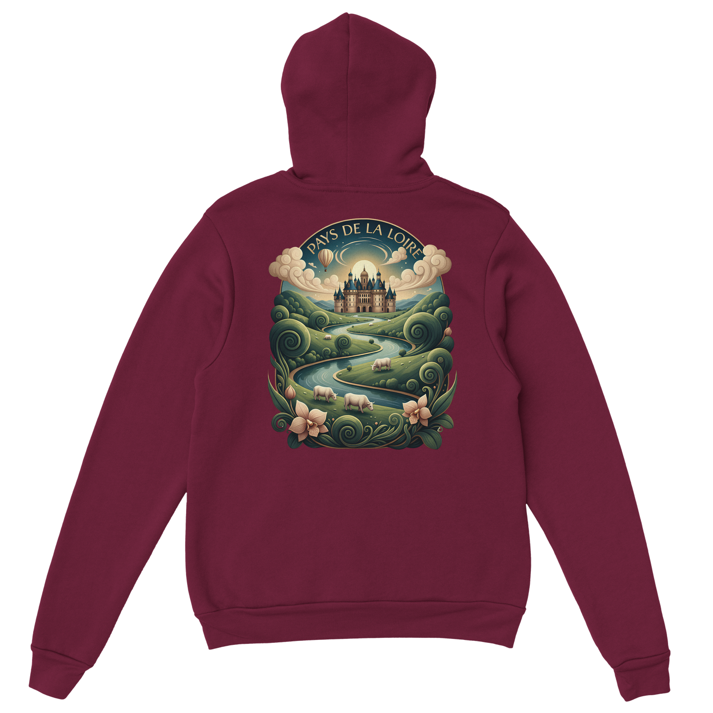 Klassischer Unisex-Kapuzenpullover Pays de la Loire | Gildan® 18500