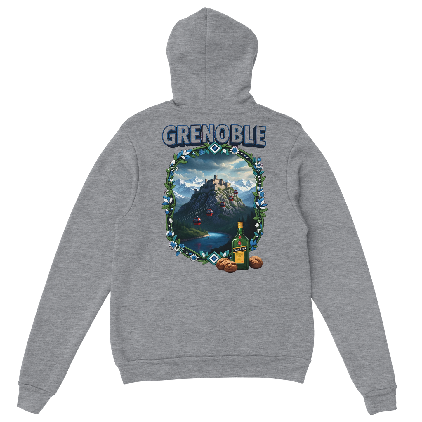 Kapuzenpullover Grenoble Stadt in Frankreich Unisex Classic | Gildan® 18500