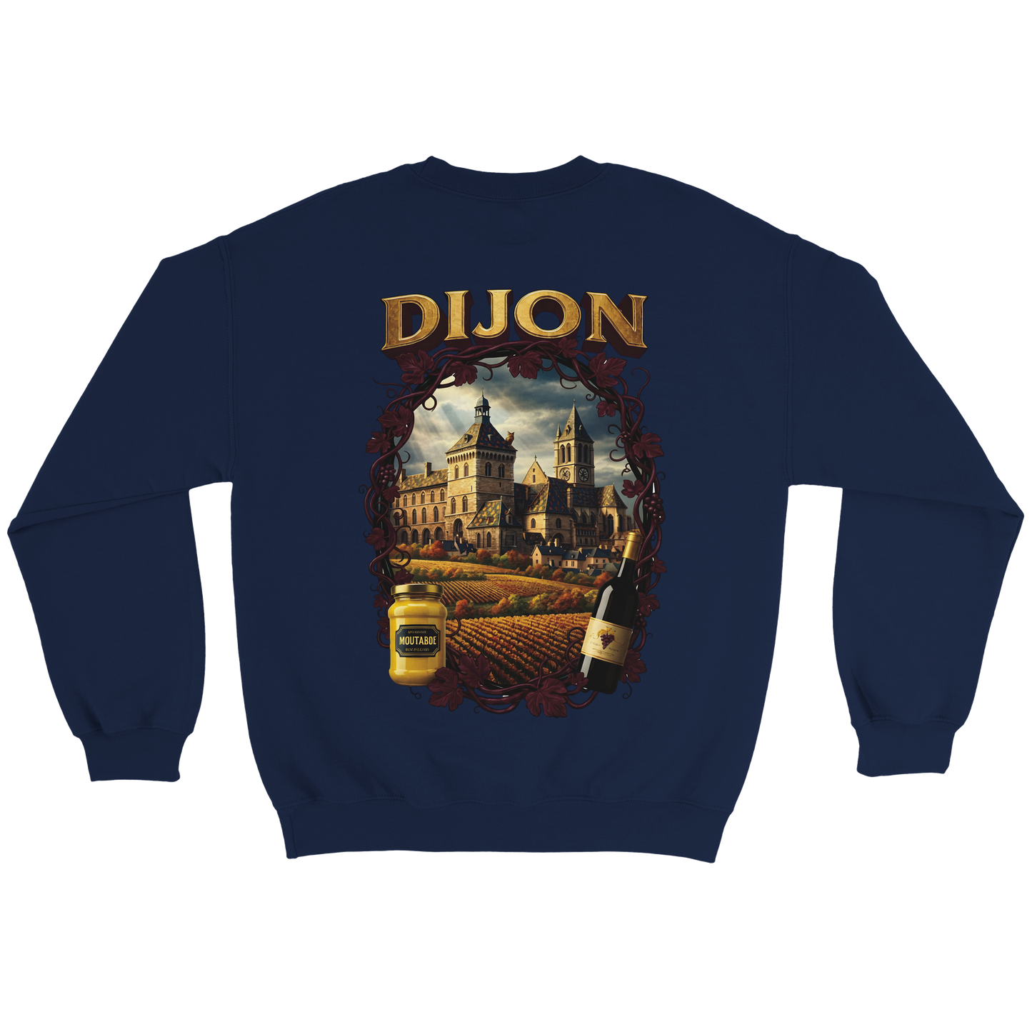 Unisex-Sweatshirt Dijon, Frankreich klassisch Rundhals | Gildan® 18000