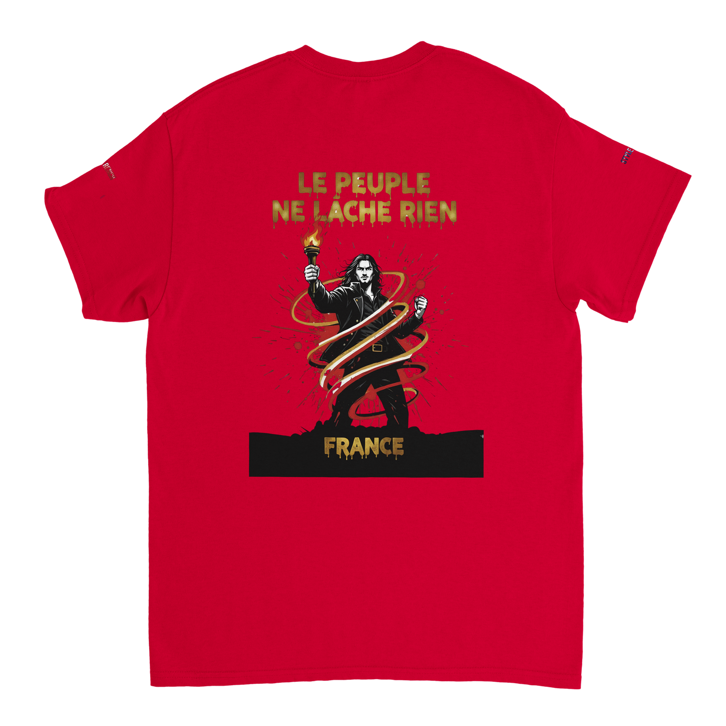 T-shirt Homme Le Peuple Ne Lâche Rien - Coton Premium