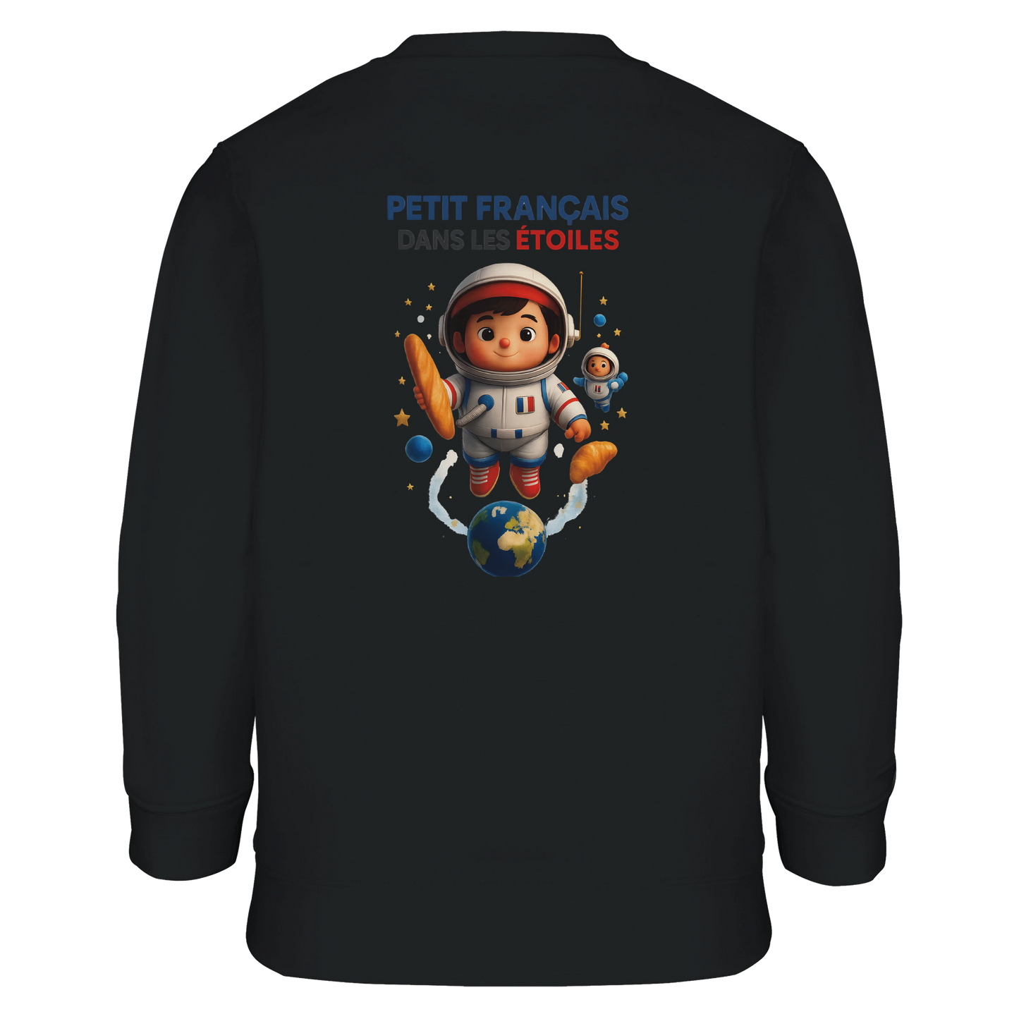 Jungen-Sweatshirt kleiner Franzose in den Sternen | SOL'S Columbia Kids 04239 recycelte Mischung