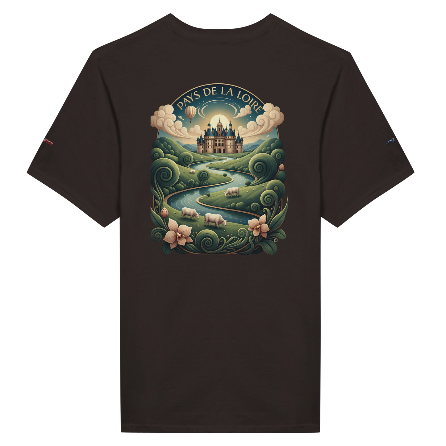 Unisex T-Shirt Pays de la Loire klassischer Rundhalsausschnitt | Gildan® 64000