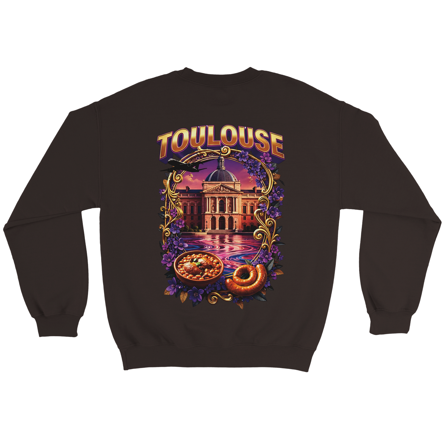Unisex Sweatshirt Toulouse Classic French City Crewneck | Gildan® 18000