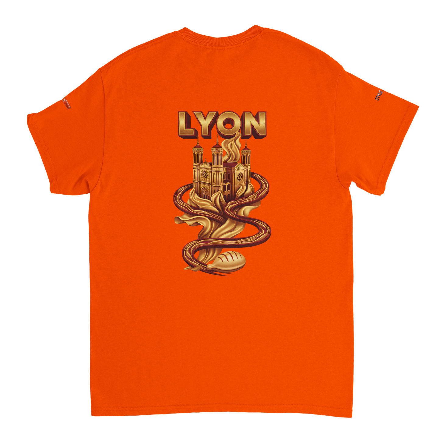 Unisex-T-Shirt Lyon Stadt Frankreich dick Rundhals | Gildan® 5000