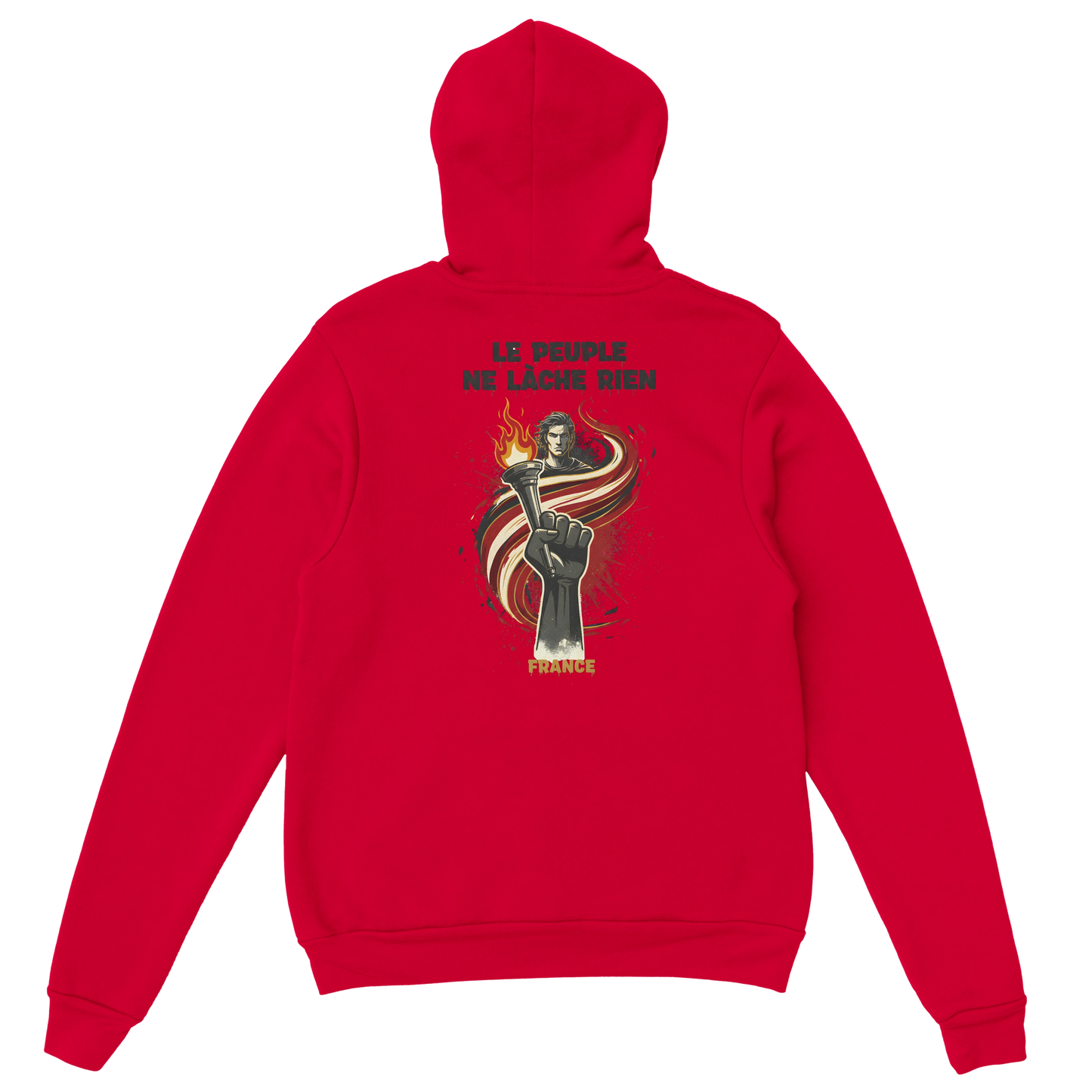 "The people don't give up" hoodie - classic French style for men | Gildan® 18500