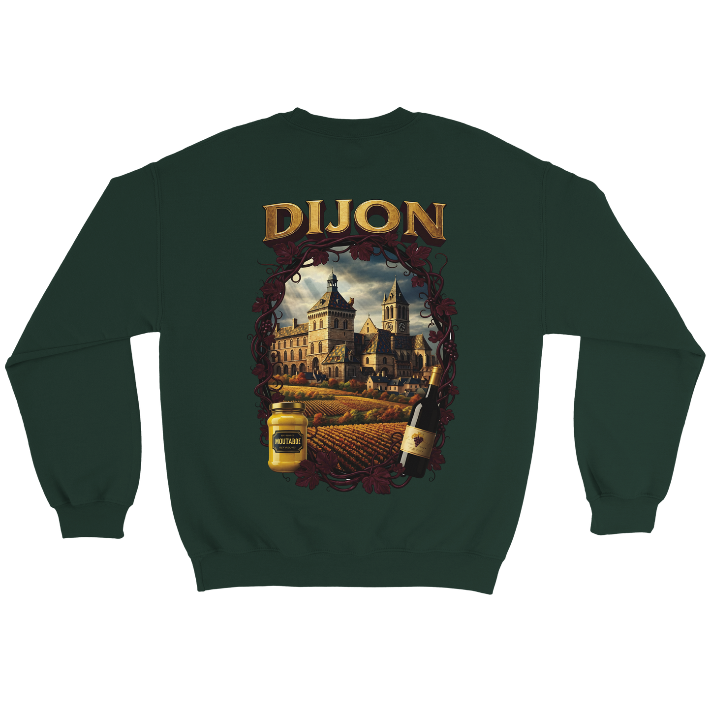 Unisex-Sweatshirt Dijon, Frankreich klassisch Rundhals | Gildan® 18000