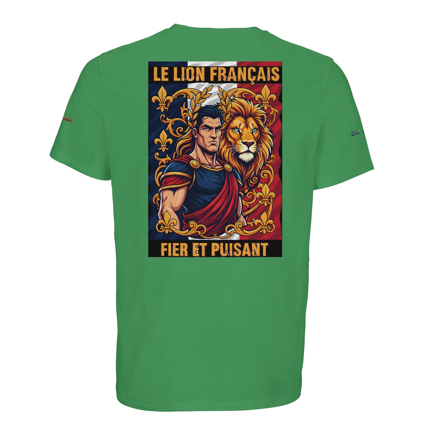 Men's T-shirt strong lion French style organic in conversion cotton | SOL'S Legend 03981
