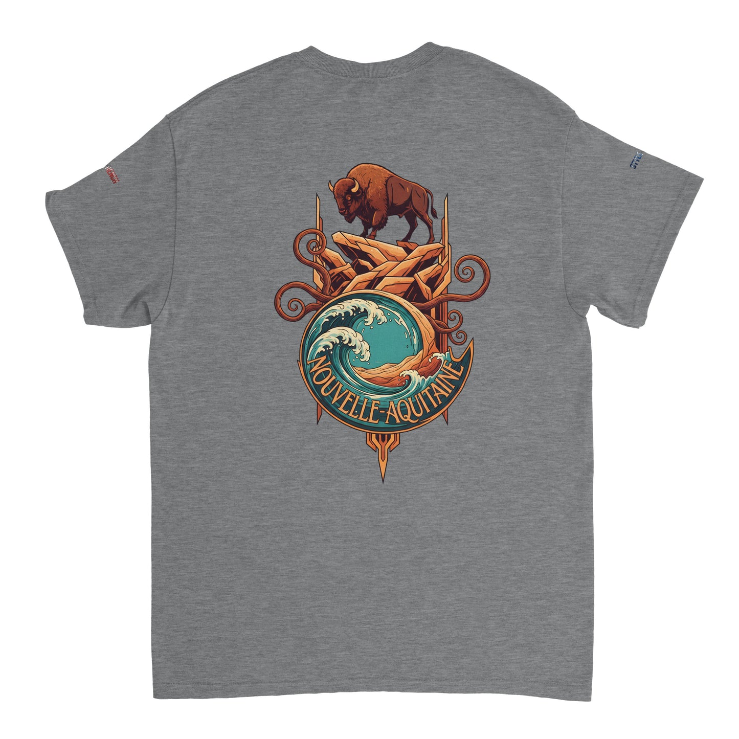 T-Shirt Neu-Aquitanien, dick, Rundhalsausschnitt | Gildan® 5000