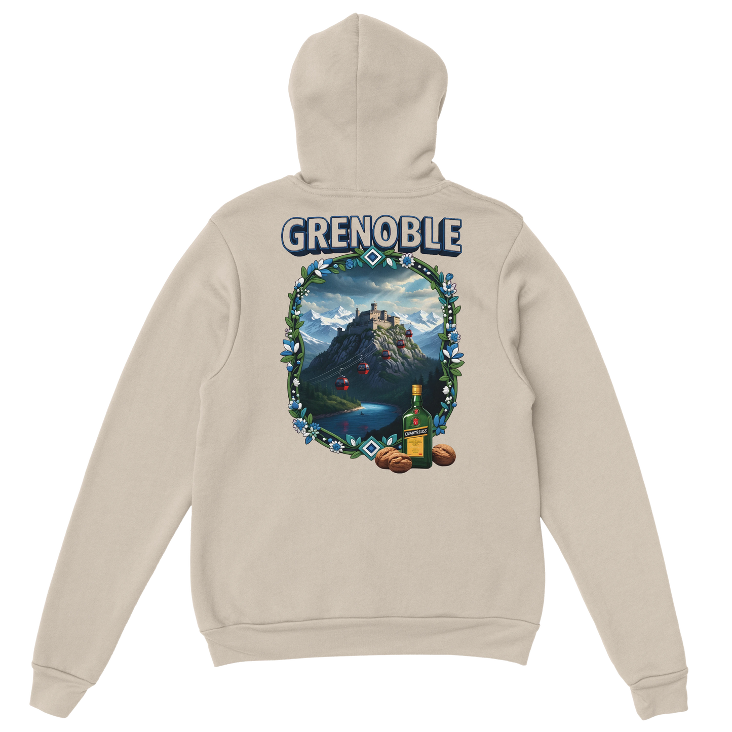 Kapuzenpullover Grenoble Stadt in Frankreich Unisex Classic | Gildan® 18500