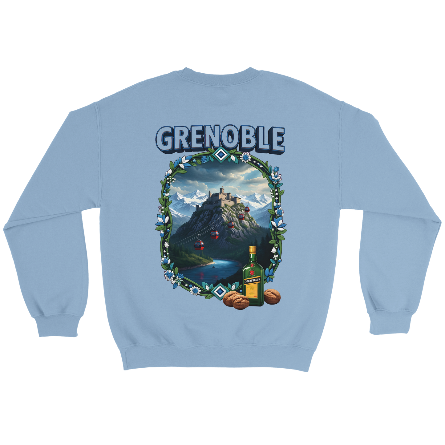 Grenoble city of France classic unisex crewneck sweatshirt | Gildan® 18000