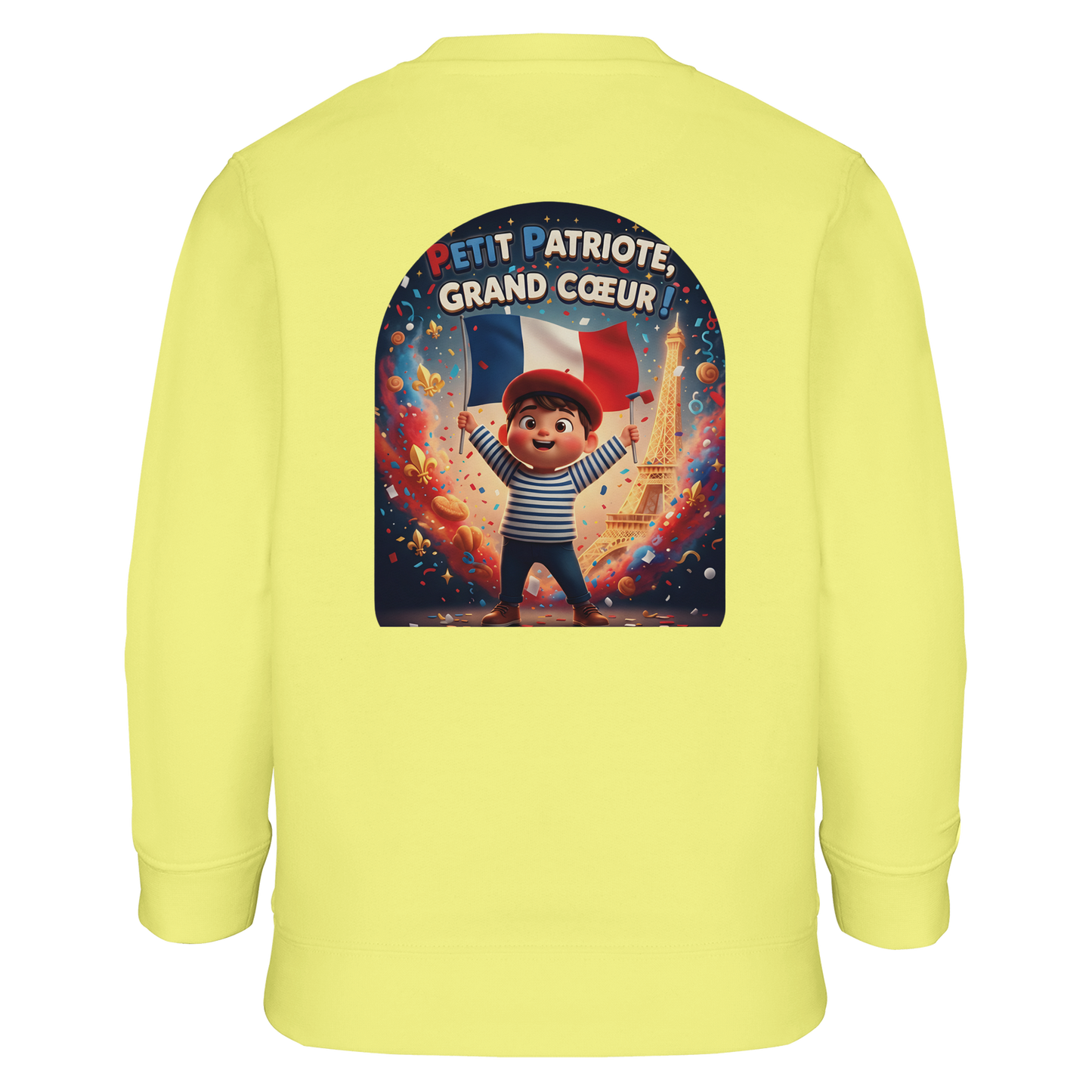 Sweat-shirt Enfant Petit Patriote - Coton Éco-Responsable
