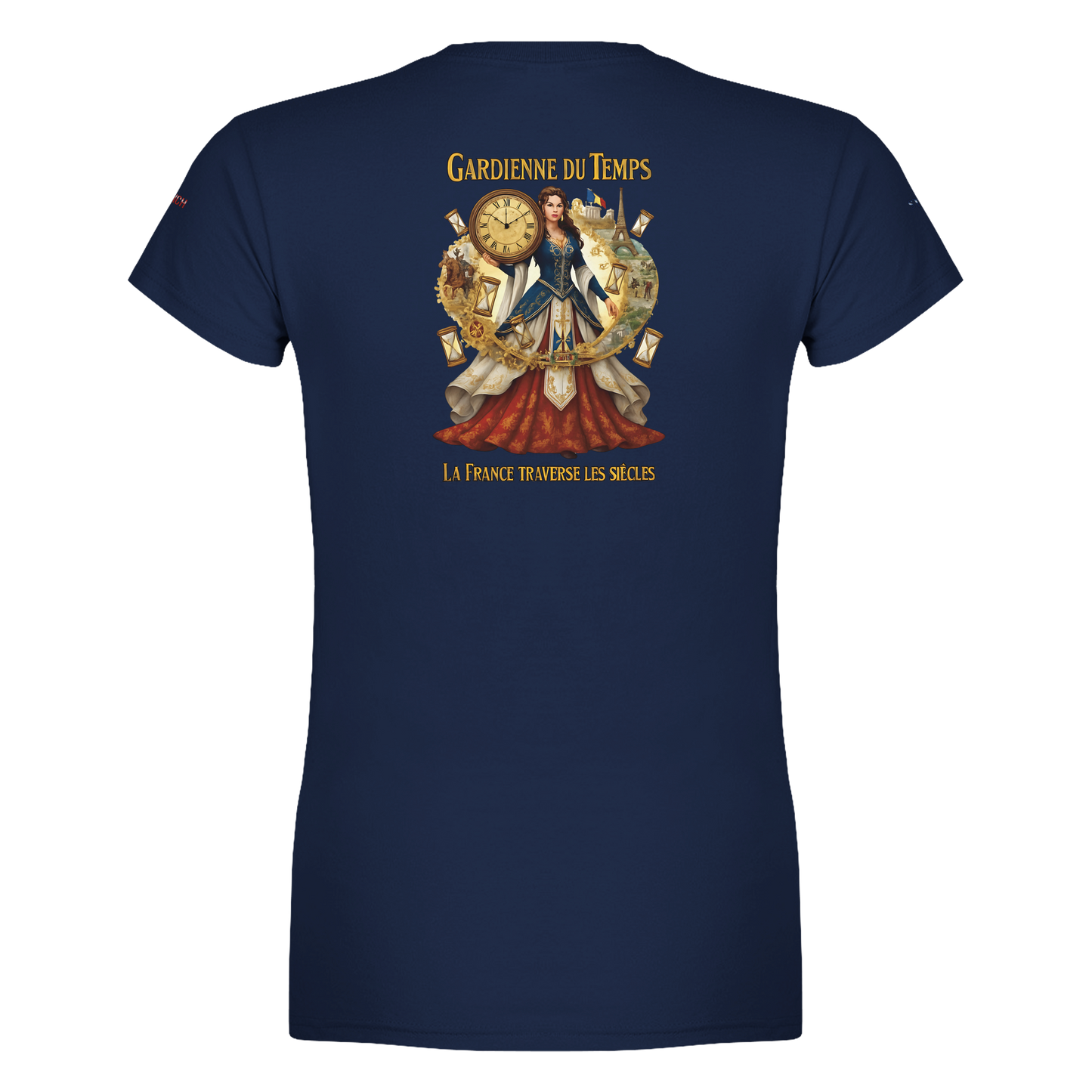 T-Shirt Femme Gardienne du Temps – Coton Premium Coupe Semi-Ajustée