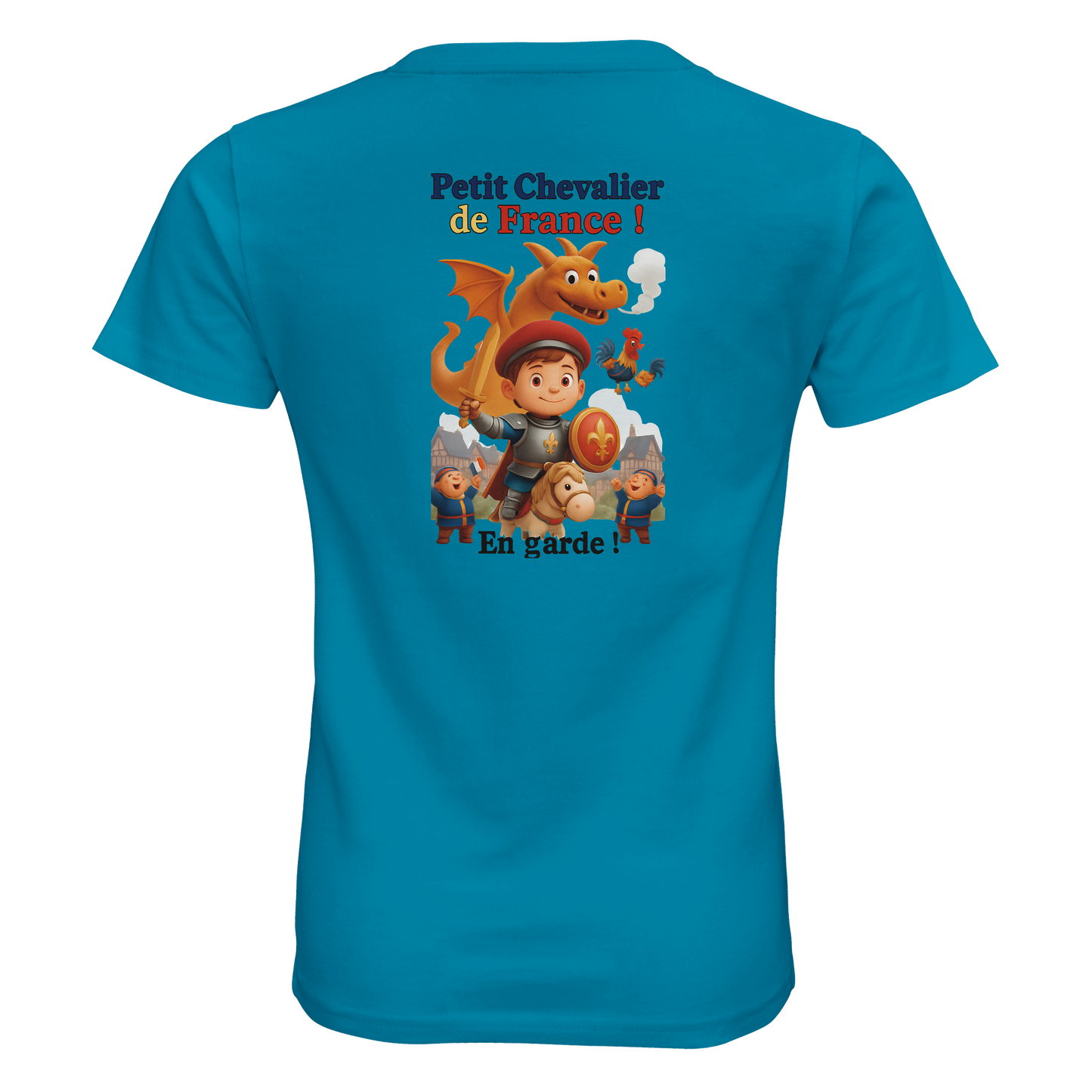 T-Shirt Jungen kleiner Ritter Frankreichs, aus Bio-Baumwolle, schmal geschnitten | SOL'S Pioneer Kids 03578