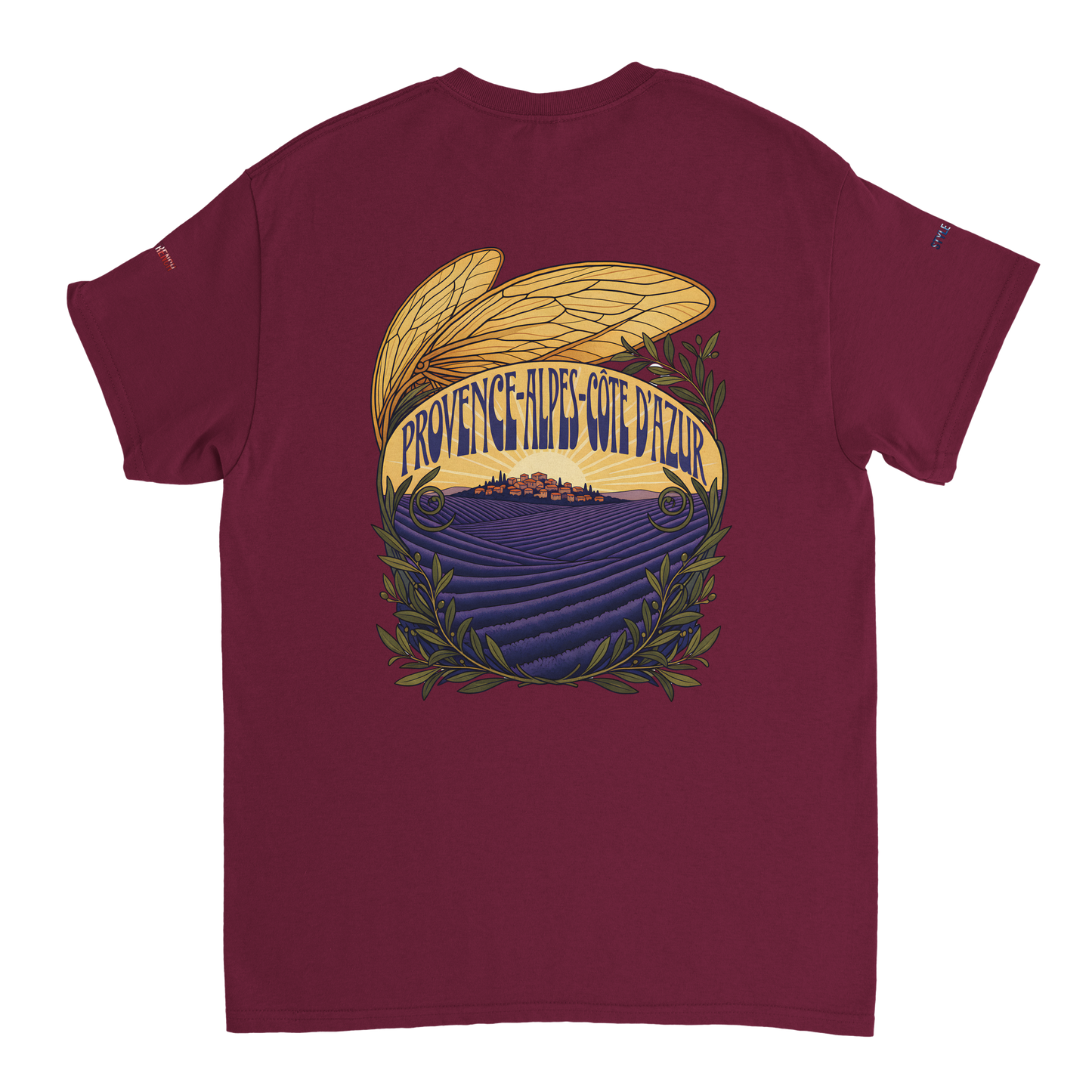 Unisex T-Shirt Provence-Alpes-Côte d'Azur, schwerer Rundhalsausschnitt | Gildan® 5000