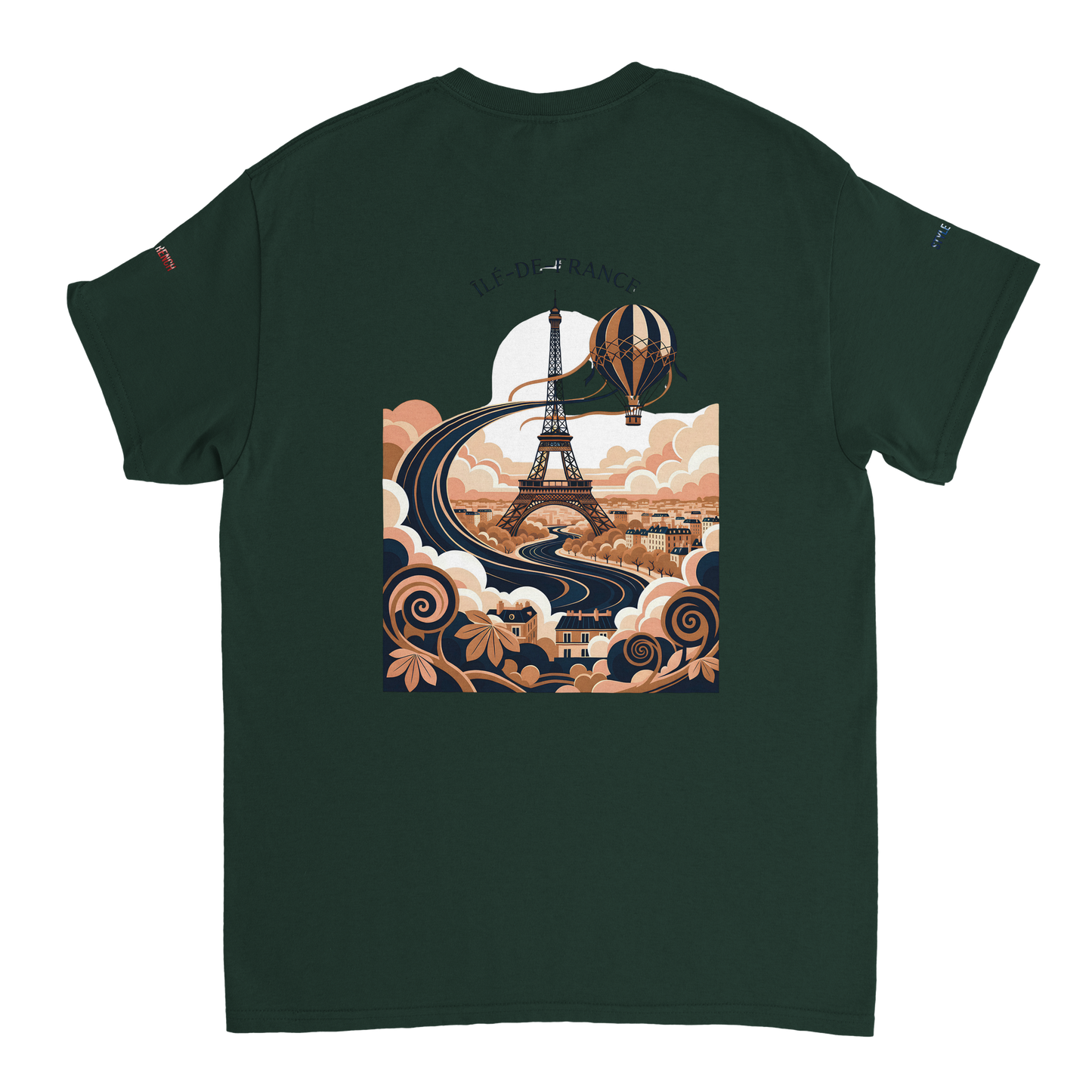 Unisex T-Shirt Île-de-France dick rundhals | Gildan® 5000