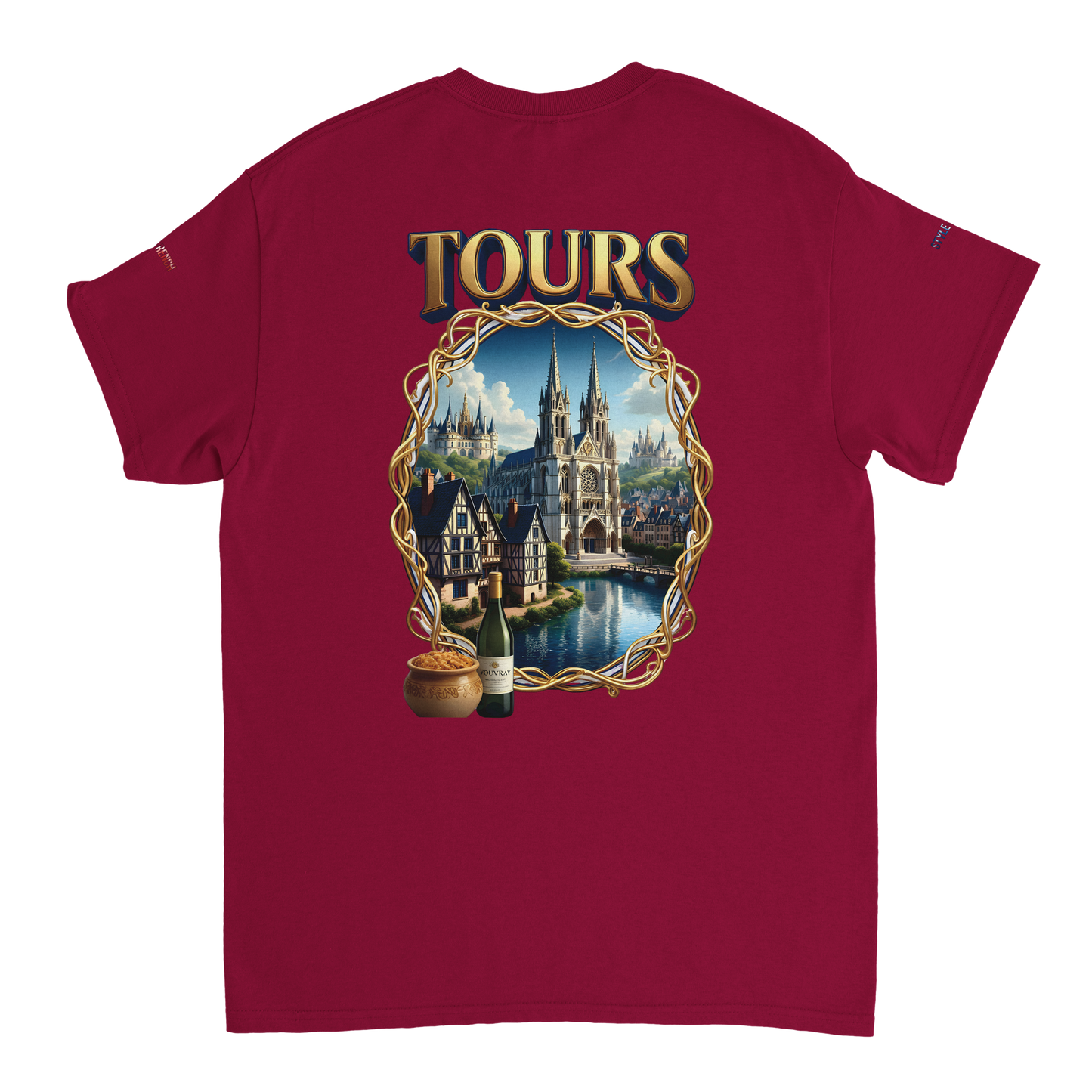 Unisex T-shirt Tours, France, thick crew neck | Gildan® 5000