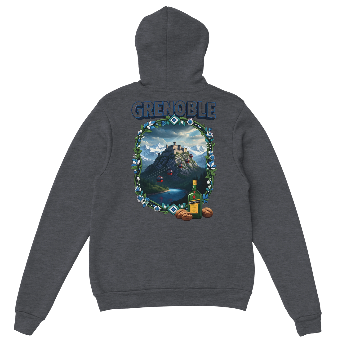 Kapuzenpullover Grenoble Stadt in Frankreich Unisex Classic | Gildan® 18500