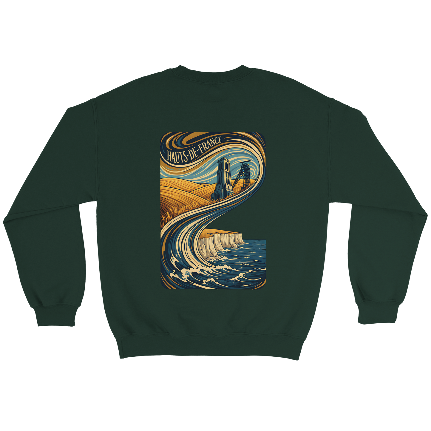 Unisex Nord-Pas-de-Calais classic crewneck sweatshirt | Gildan® 18000