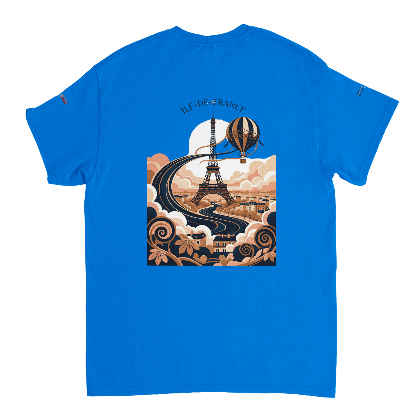 Unisex T-Shirt Île-de-France dick rundhals | Gildan® 5000