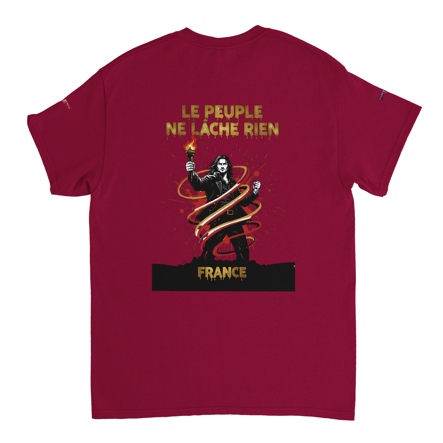 T-shirt Homme Le Peuple Ne Lâche Rien - Coton Premium