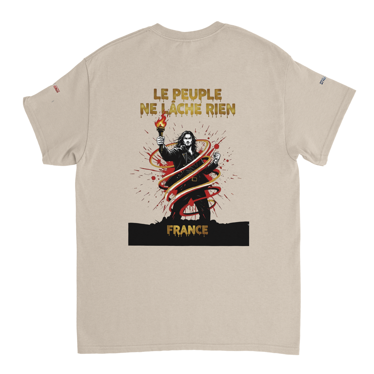 T-shirt Homme Le Peuple Ne Lâche Rien - Coton Premium