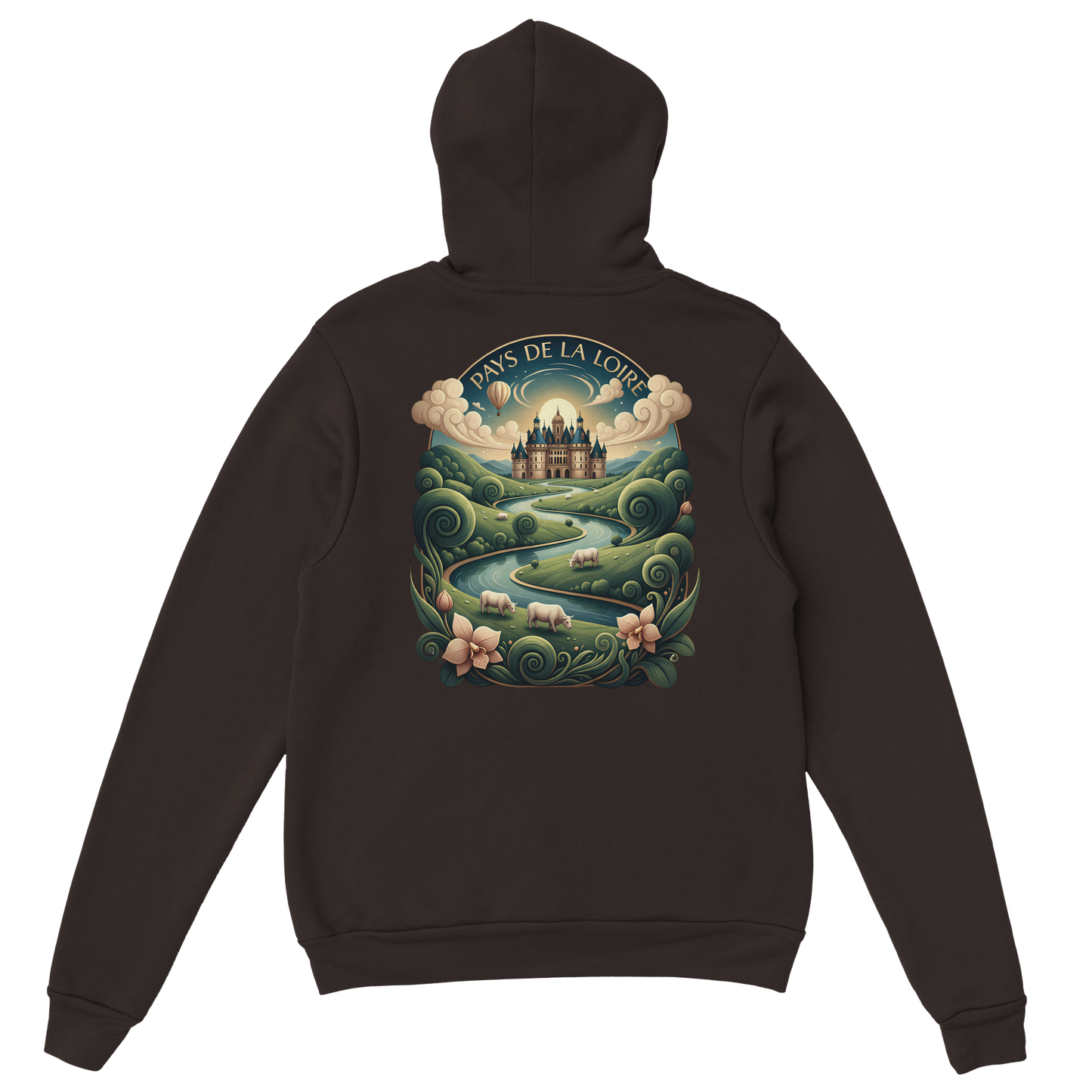 Klassischer Unisex-Kapuzenpullover Pays de la Loire | Gildan® 18500