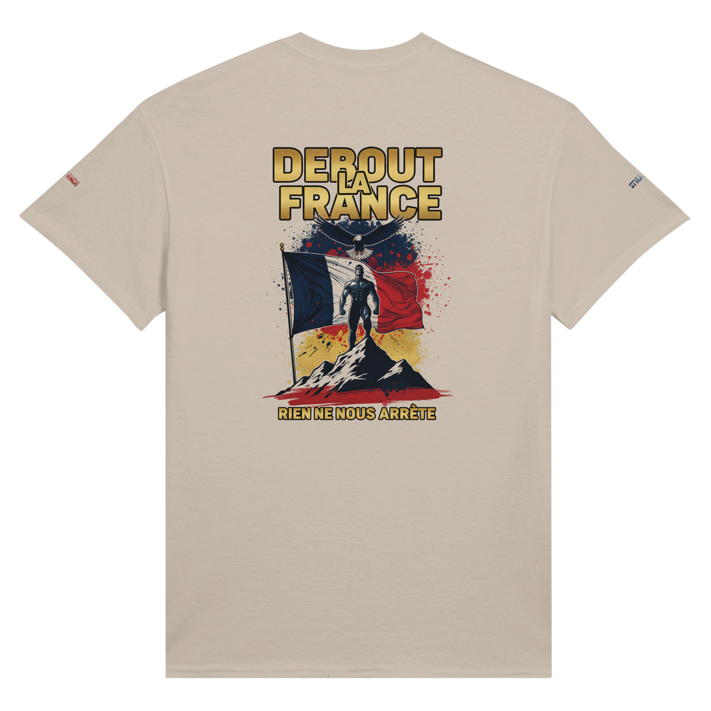 T-Shirt "Debout la France" | Rundhalsausschnitt aus ultra Baumwolle | Gildan 2000
