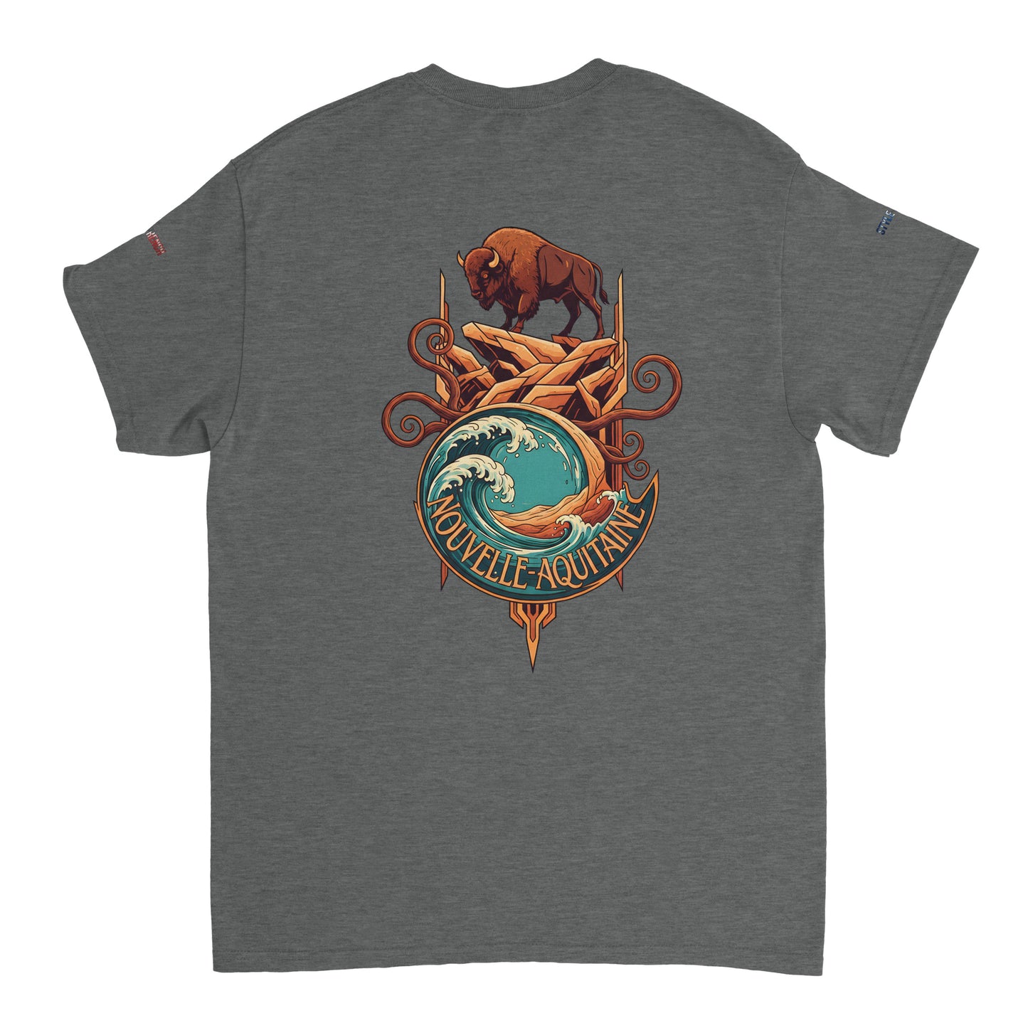 T-Shirt Neu-Aquitanien, dick, Rundhalsausschnitt | Gildan® 5000