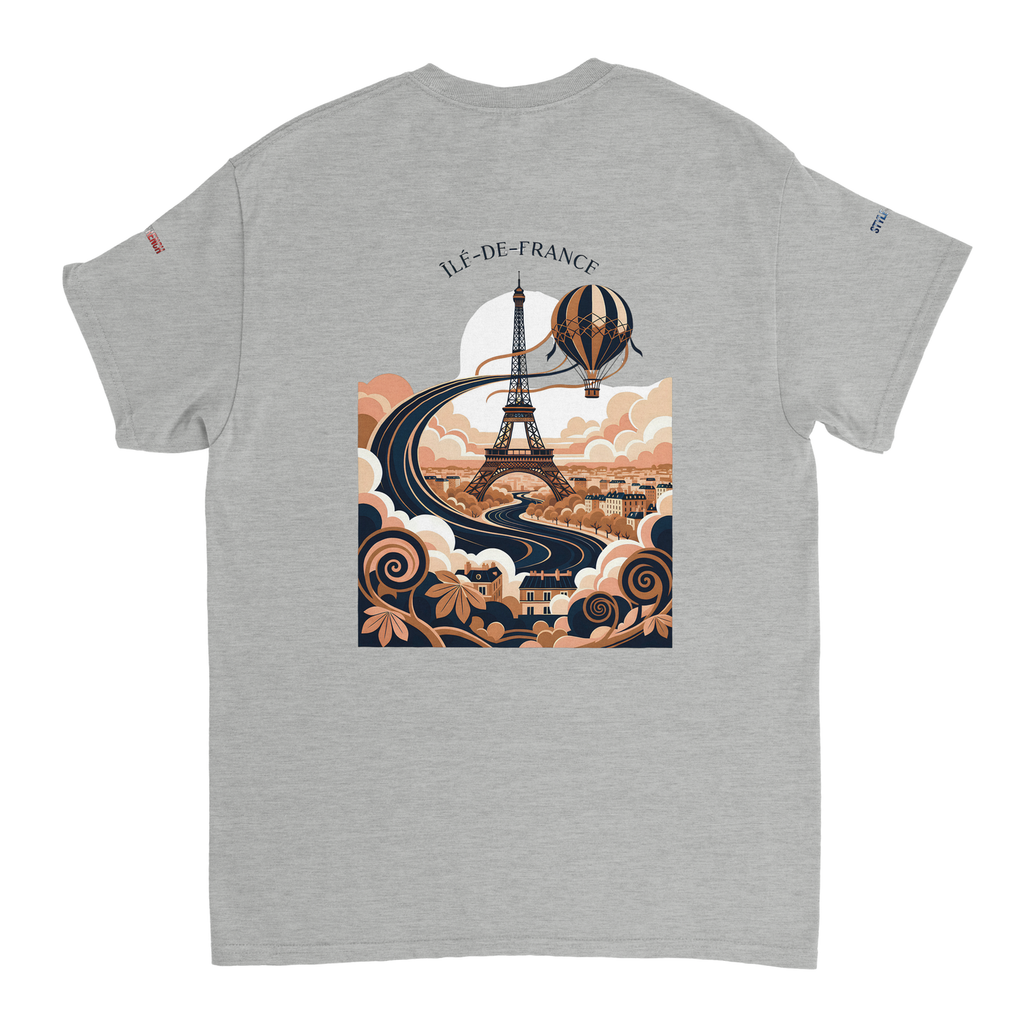 Unisex T-Shirt Île-de-France dick rundhals | Gildan® 5000