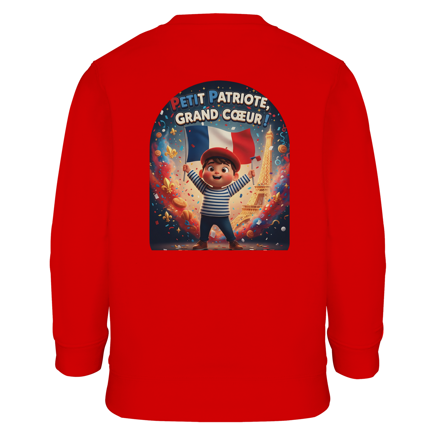 Sweat-shirt Enfant Petit Patriote - Coton Éco-Responsable