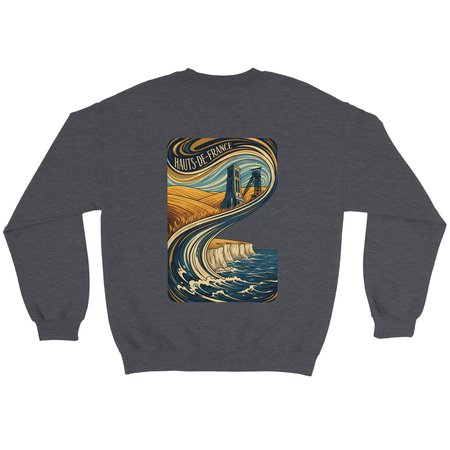 Unisex Nord-Pas-de-Calais classic crewneck sweatshirt | Gildan® 18000