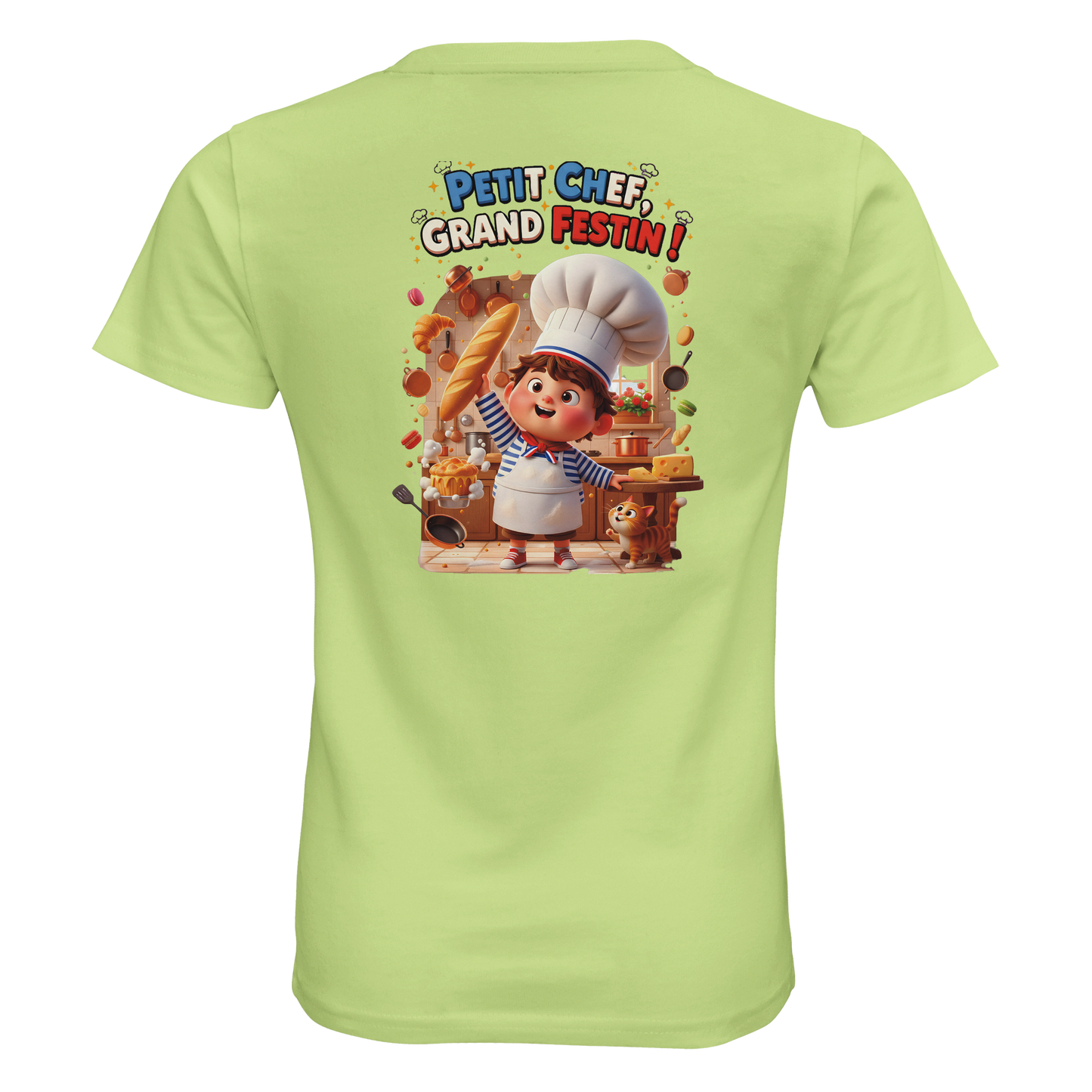 T-Shirt Junge kleiner Koch großes Festmahl Bio eng anliegend | SOL'S Pioneer Kids 03578