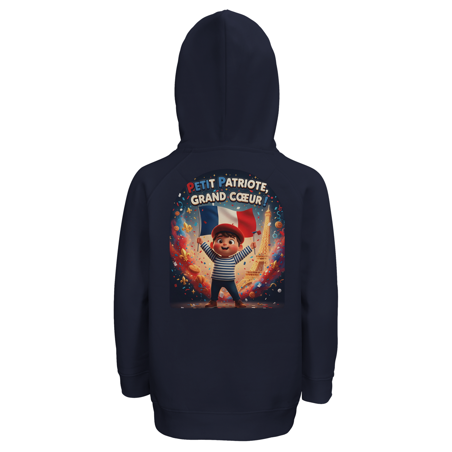 Sweat-shirt Enfant Petit Patriote - Hoodie en Coton Bio Éco-responsable