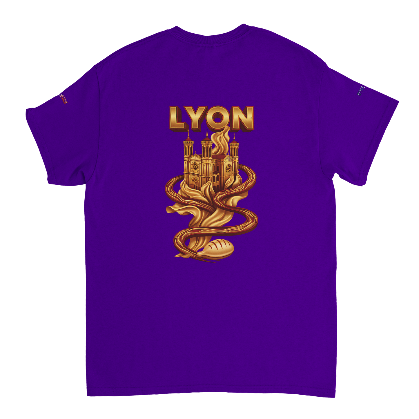 Unisex-T-Shirt Lyon Stadt Frankreich dick Rundhals | Gildan® 5000