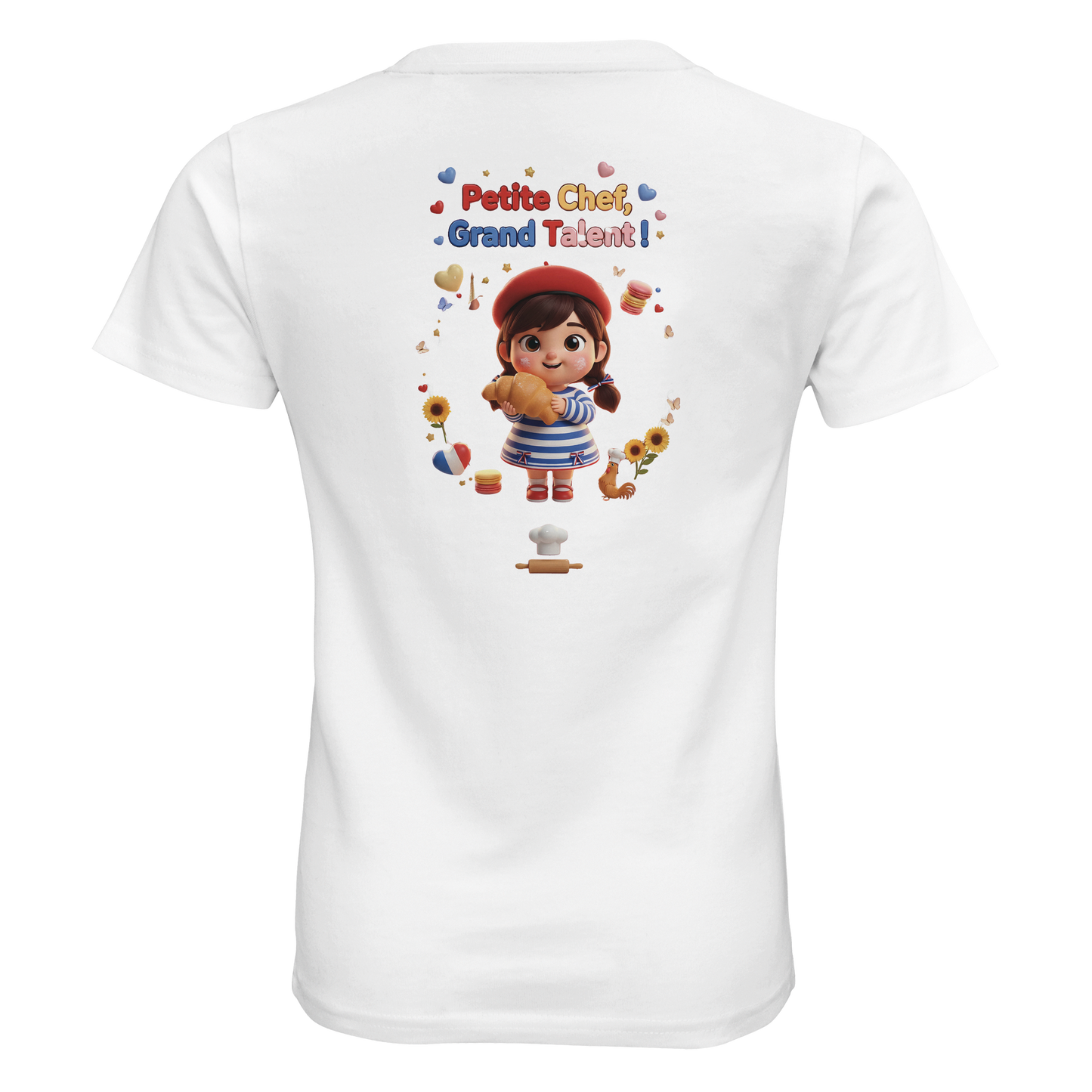 Organic Kids Tailliertes T-Shirt Mädchen kleine Köchin großes Talent| SOL'S Pioneer Kids 03578