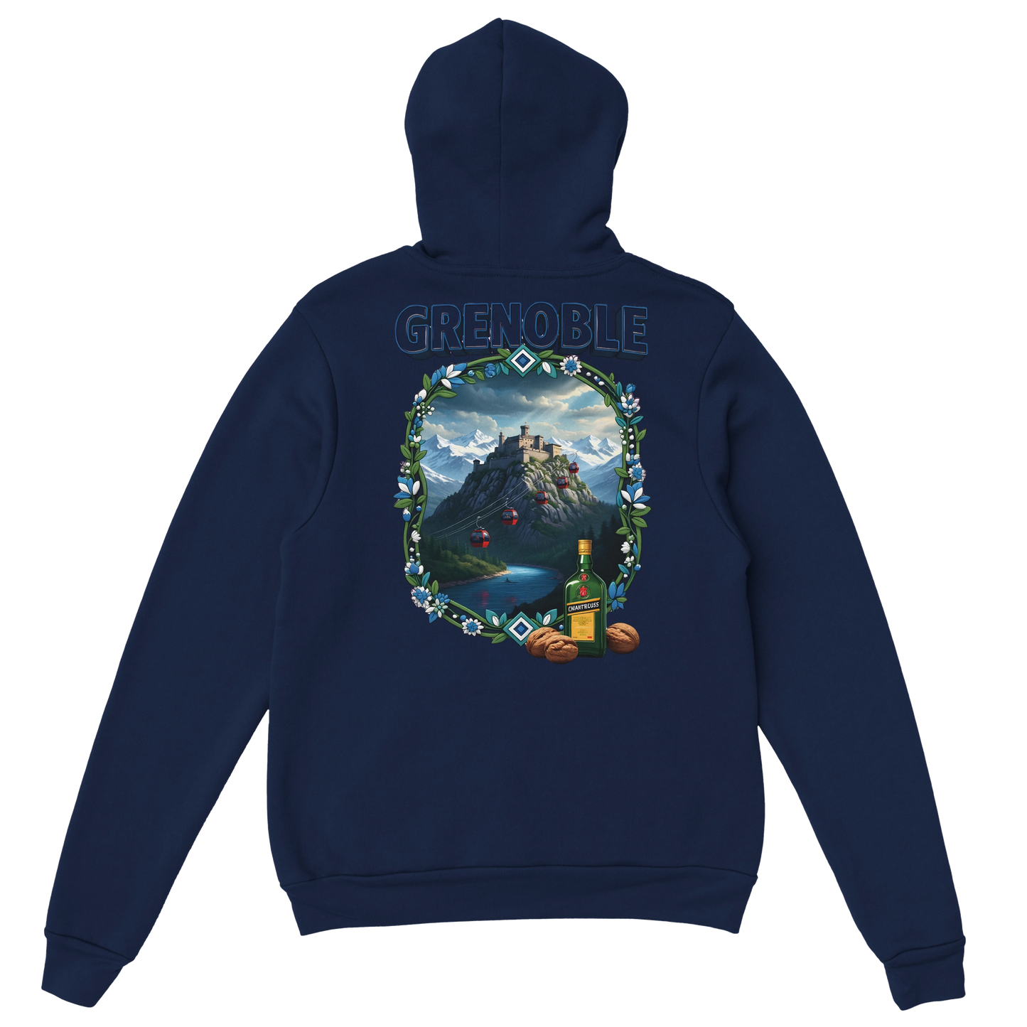Kapuzenpullover Grenoble Stadt in Frankreich Unisex Classic | Gildan® 18500