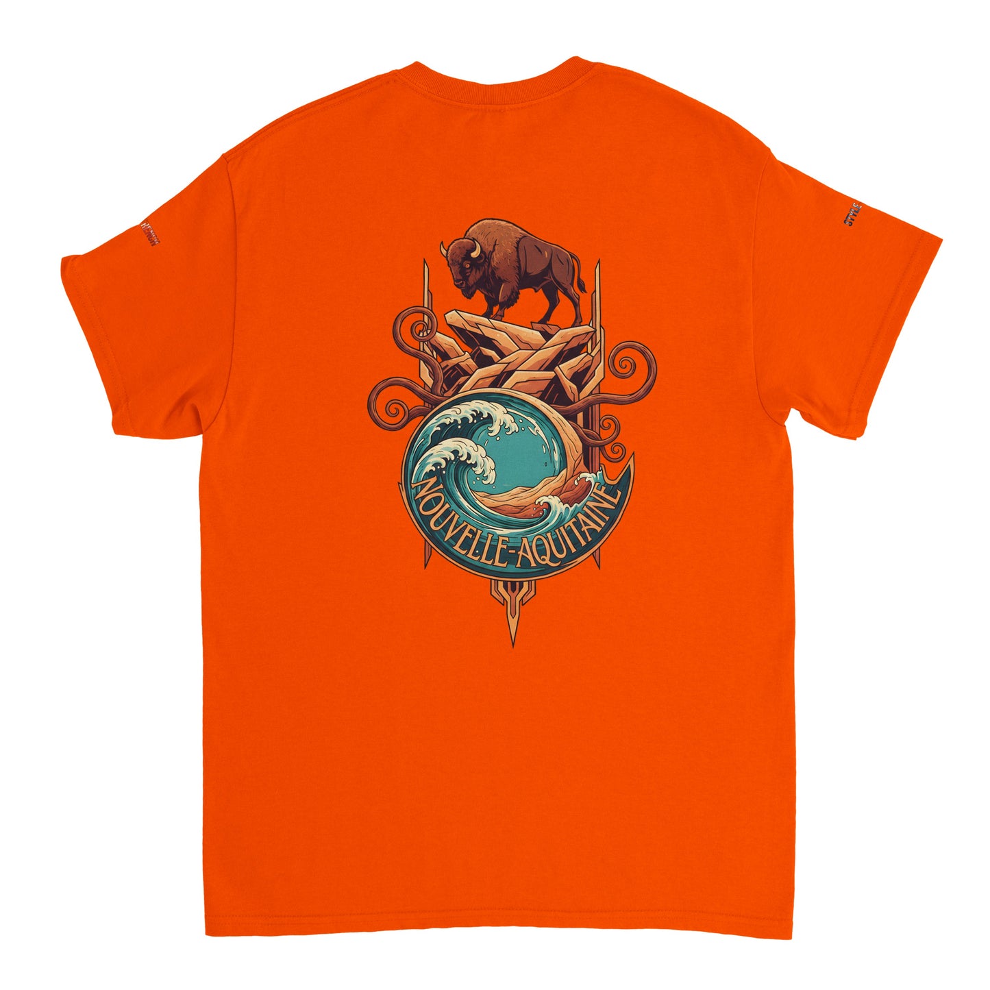 T-Shirt Neu-Aquitanien, dick, Rundhalsausschnitt | Gildan® 5000