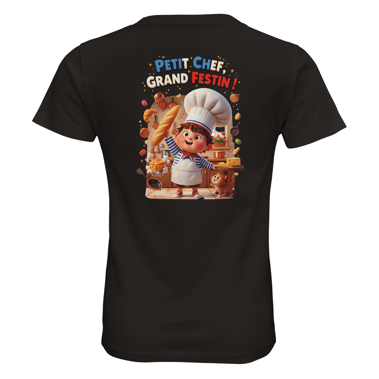 T-Shirt Junge kleiner Koch großes Festmahl Bio eng anliegend | SOL'S Pioneer Kids 03578