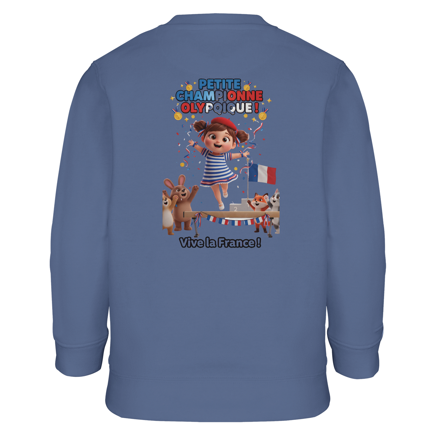 Girl's Little Olympic Champion Recycled Blend Sweatshirt | SOL'S Columbia Kids 04239