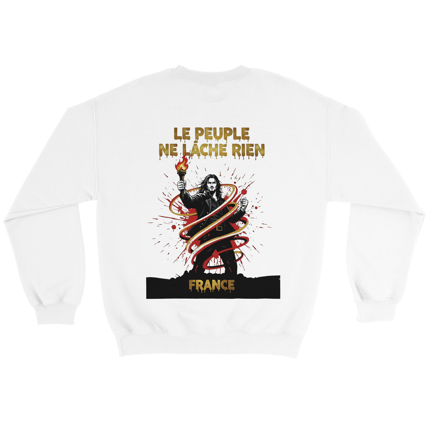 Sweatshirt "Le peuple lâche rien" French Style Classic Crewneck | Gildan® 18000