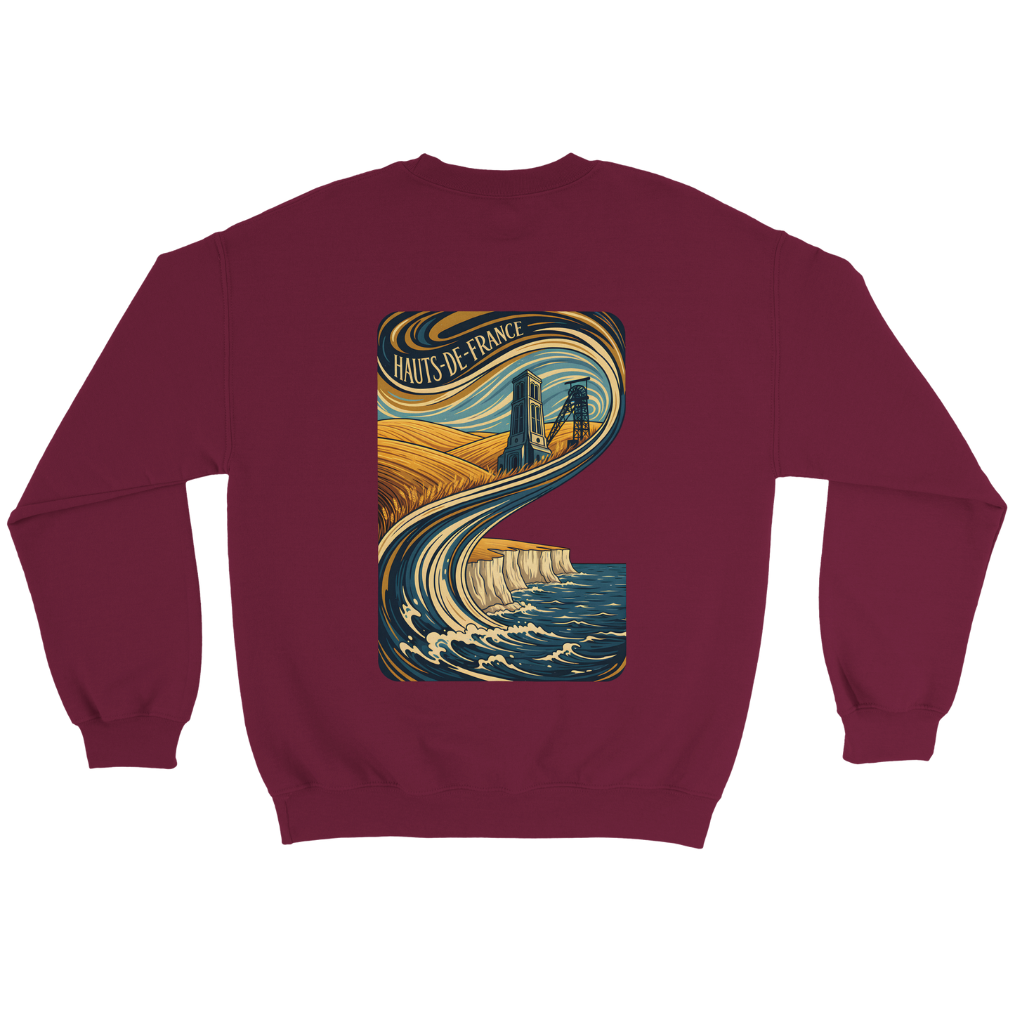 Unisex Nord-Pas-de-Calais classic crewneck sweatshirt | Gildan® 18000