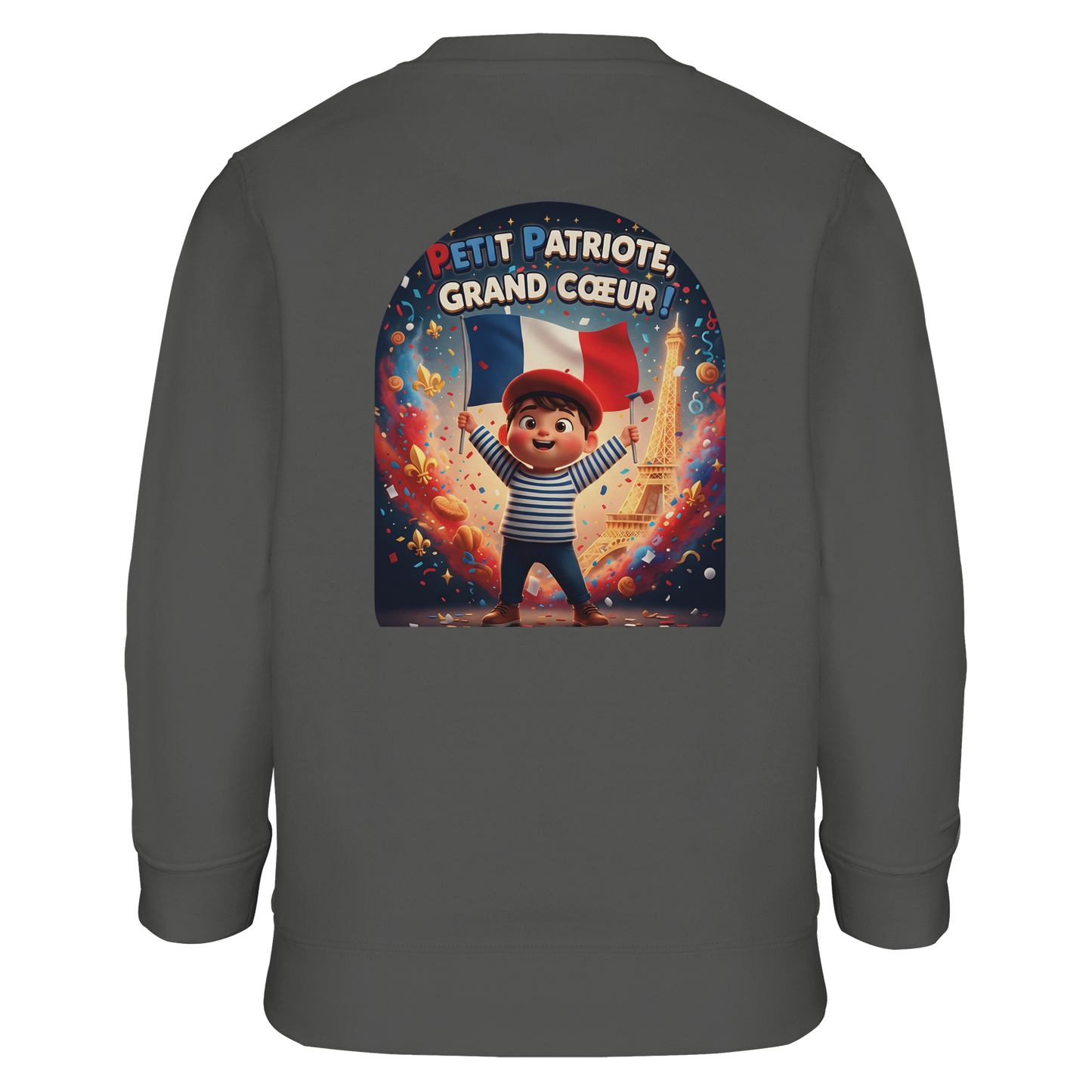 Sweat-shirt Enfant Petit Patriote - Coton Éco-Responsable