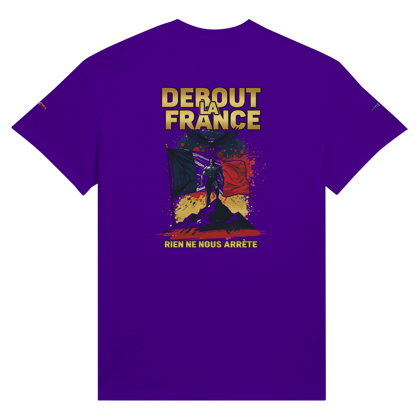 T-Shirt "Debout la France" | Rundhalsausschnitt aus ultra Baumwolle | Gildan 2000
