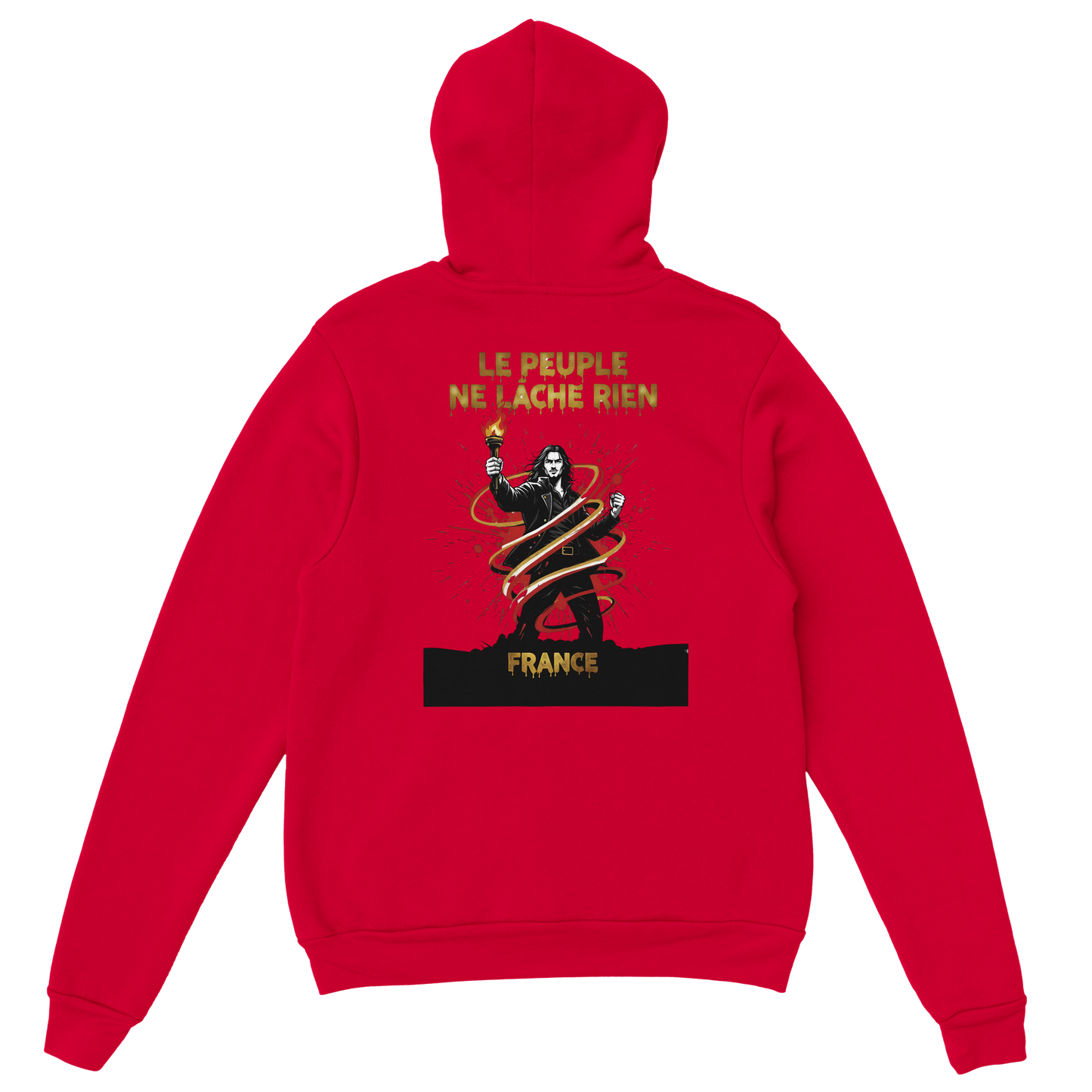 "The people don't give up" hoodie - classic French style for men | Gildan® 18500